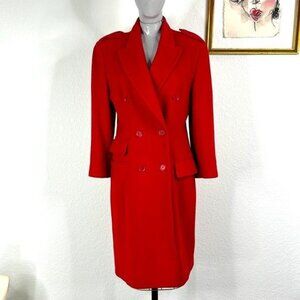 Vertigo Pour La Ville Cashmere Paris Ruby Double Breasted Midi Peacoat